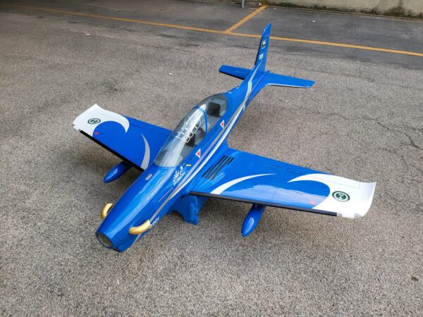 SEBART PILATUS PC-21 XL V2 BLUE W/LANDING GEAR - Bilde 1