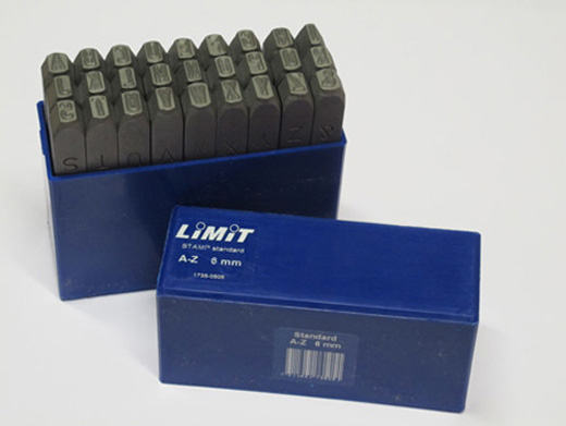 STEMPELSETT BOKSTAV A-Z 6MM - LIMIT