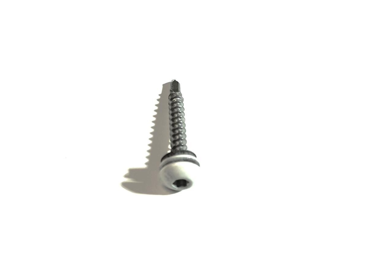 SELVBORENDE SKRUE JT3-FR-2 4,9X35 E11 HVIT/RALL 9010 - Bilde 1
