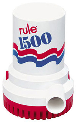 LENSEPUMPE RULE 1500 GPH, 12V - MANUELL