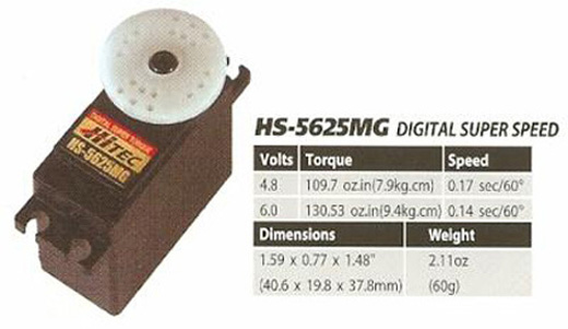 HITEC HS-5625MG DIGITAL SERVO