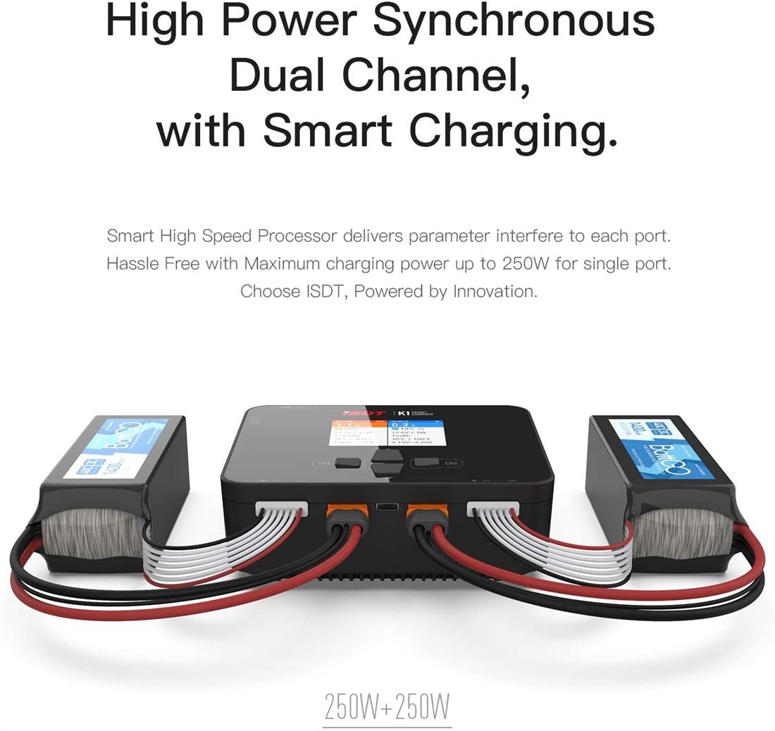 ISDT K1 12/220V 6S 10A SMART CHARGER - Bilde 5