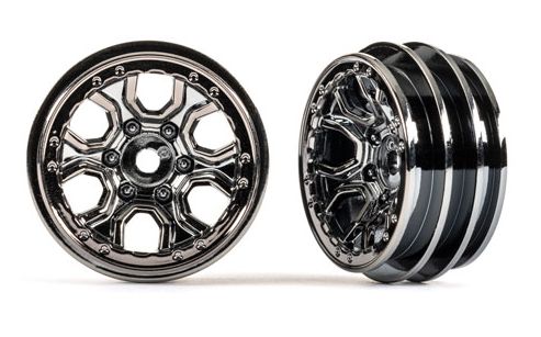 FELG 1,0" BLACK-CHROME TRX-4M - TRAXXAS