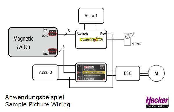 JETI DUPLEX 2.4EX MAGNETIC SWITCH - Bilde 4