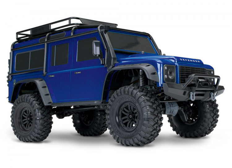 LAND ROVER DEFENDER SCALE & TRAIL 4WD BLÅ - TRAXXAS