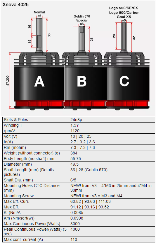 XNOVA 4025-1120 SHAFT B - Bilde 2