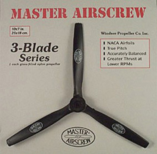 PROPELL MASTER AIRSCREW 10X7 3-BLAD G/F NYLON
