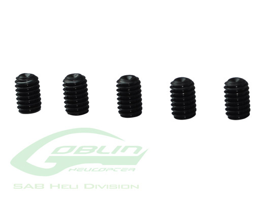 Point Set Screws M4 x 6 (5pcs) - Goblin 770/Goblin 630/700 Competition