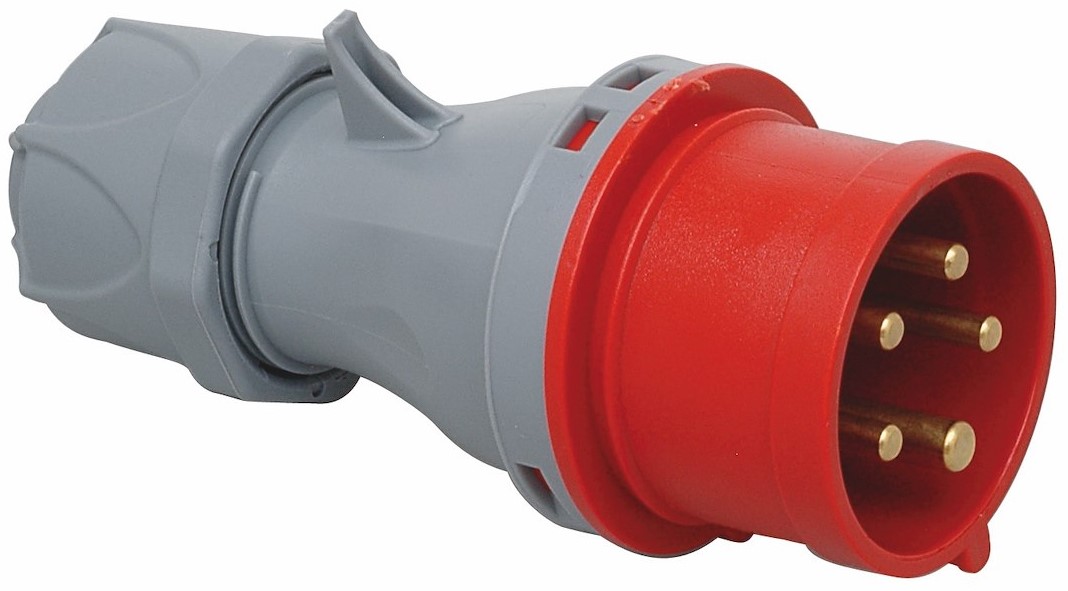 STØPSEL 32A, 3P+N+J, 400V, IP44 - Bilde 1