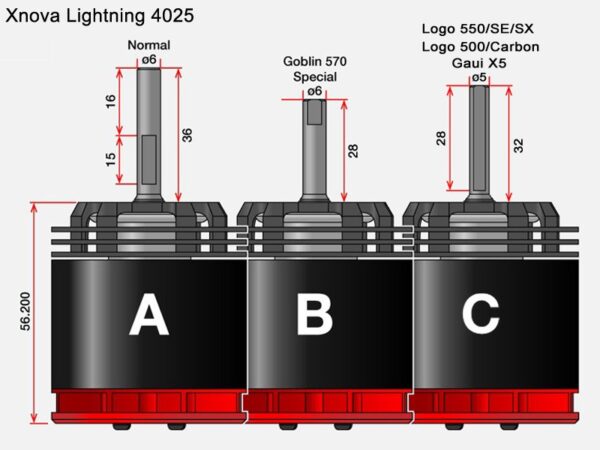 XNOVA LIGHTNING 4025-560 SHAFT B - Bilde 2