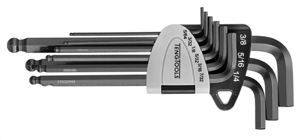 SEKSKANTNØKKEL TOMME 5/64-3/8 - UNBRAKO 1499AF - TENG TOOLS