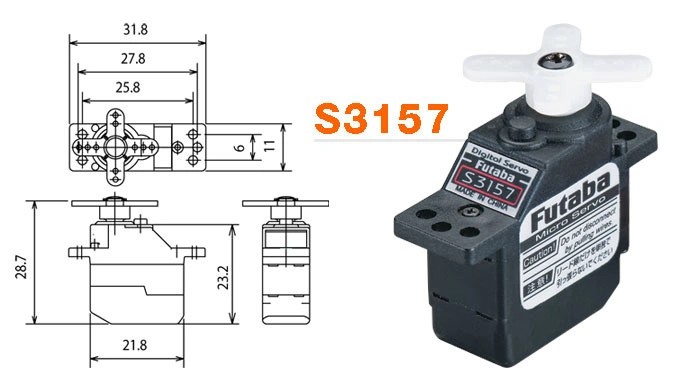 FUTABA S3157M 1,7KG