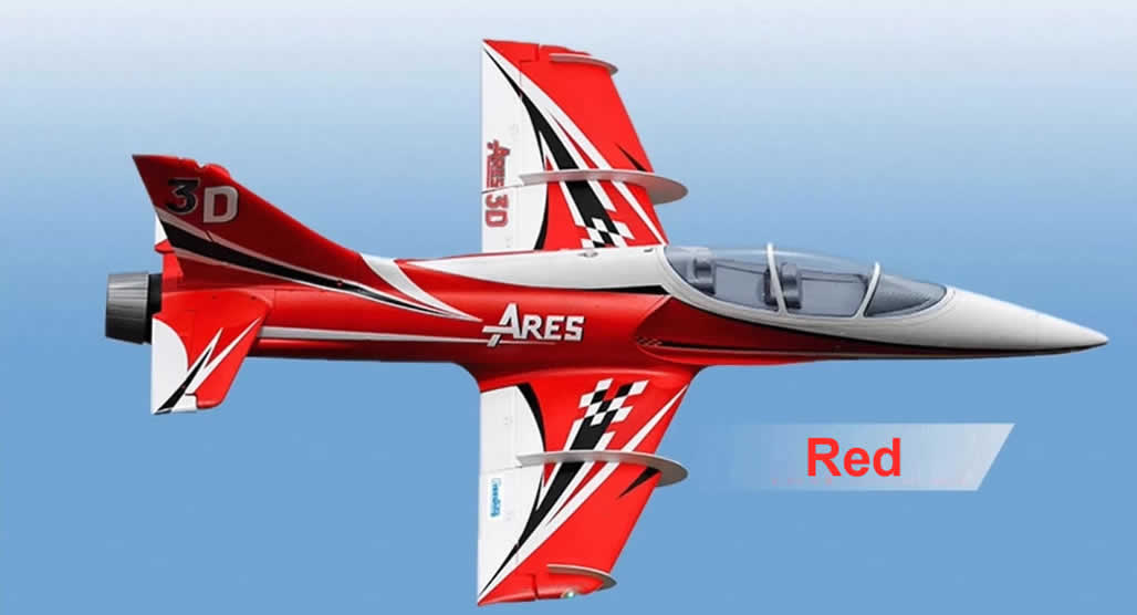 SEBART MINI ARES 90EDF 3D 6S WIHTE/RED - Bilde 1