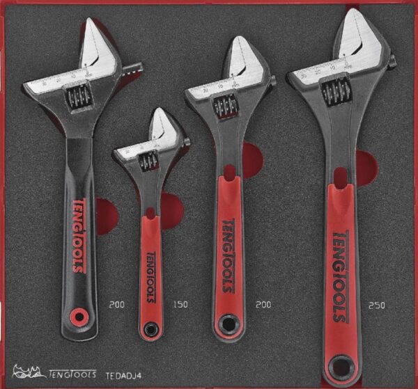 SKIFTENØKKELSETT EVA 4 DELER TEDADJ4 - TENG TOOLS - Bilde 1