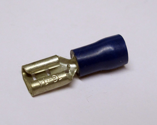 KABELSKO BLÅ FLAT HUN - 6,3MM 1,5 - 2,5