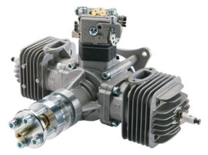 DLE 60CC TWIN BENSINMOTOR MED POTTE OG IGNITION