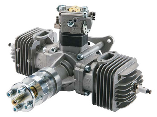 DLE 60CC TWIN BENSINMOTOR MED POTTE OG IGNITION