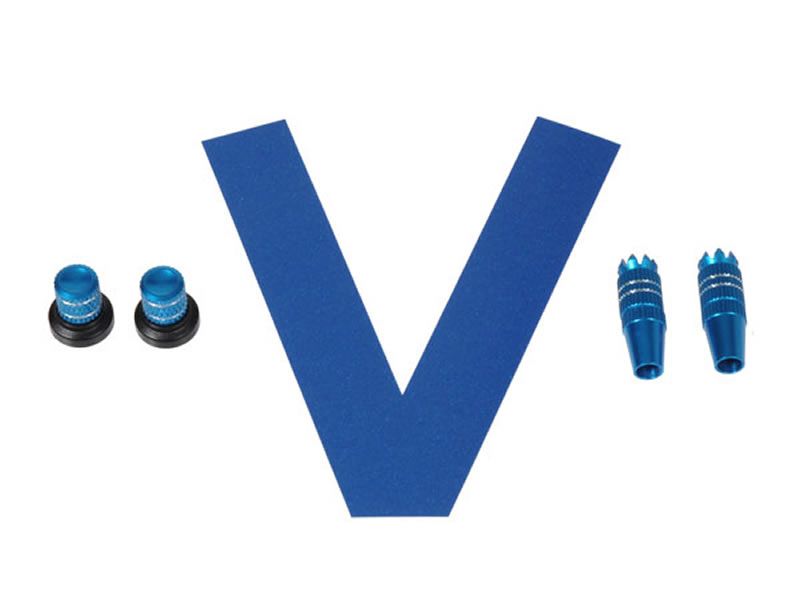 STICK/KNOB-SET METALLIC BLUE VBAR CONTROL