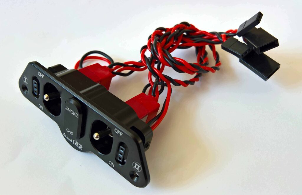 TWIN POWER SWITCH M / FUEL/SMOKE DOT (BLACK) 6STAR
