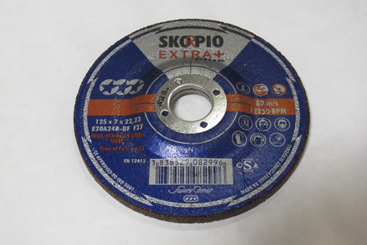 SLIPESKIVE STÅL/RF 125 X 7,0 X 22 - METALYNX MAX 388577 - NR-10