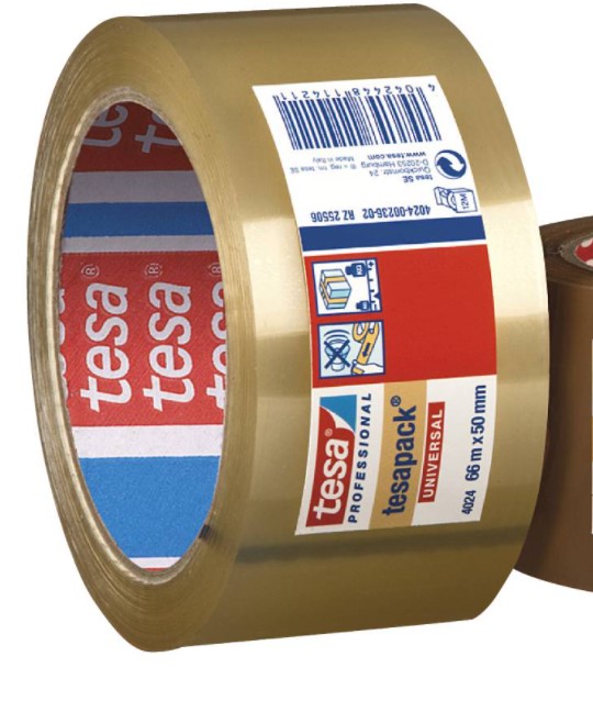 PAKKETAPE PP 38MMX66M TRANSPARENT 57167 - TESA 4024