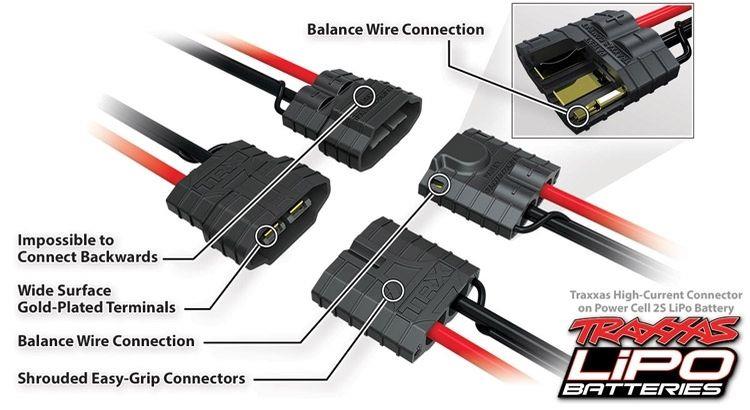 TRAXXAS 7,4V 7600MAH 2S M/TRX-PLUGG