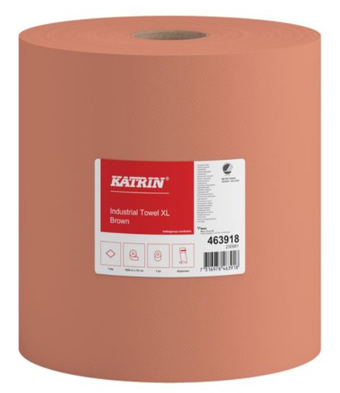 TØRKEPAPIR KATRIN XL 1-LAGS 32CM 1000M BRUN 463918