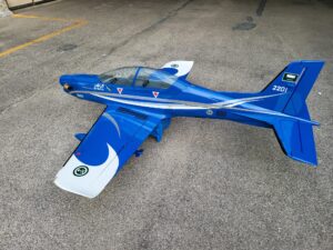 v02_60846AC9CC7D7060FB4976FA69C35EC8.jpg SEBART PILATUS PC-21 XL V2 BLUE W/LANDING GEAR