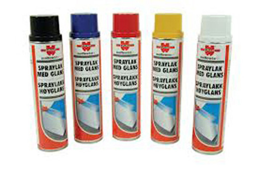 SPRAYLAKK HVIT SILKEGLANS RAL9005 400ML