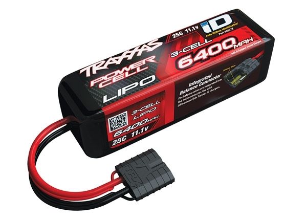 TRAXXAS 11,1V 6400MAH 25C ID-KONTAKT 3S M (Lengde 135MM)
