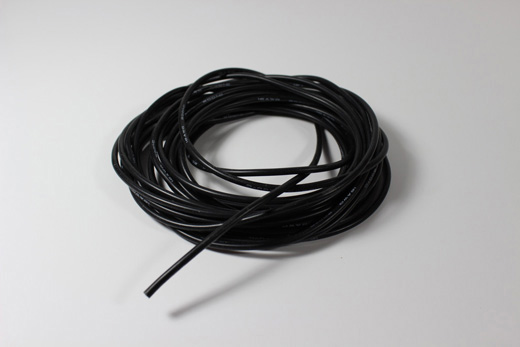 18AWG SILIKONKABEL SORT 1M