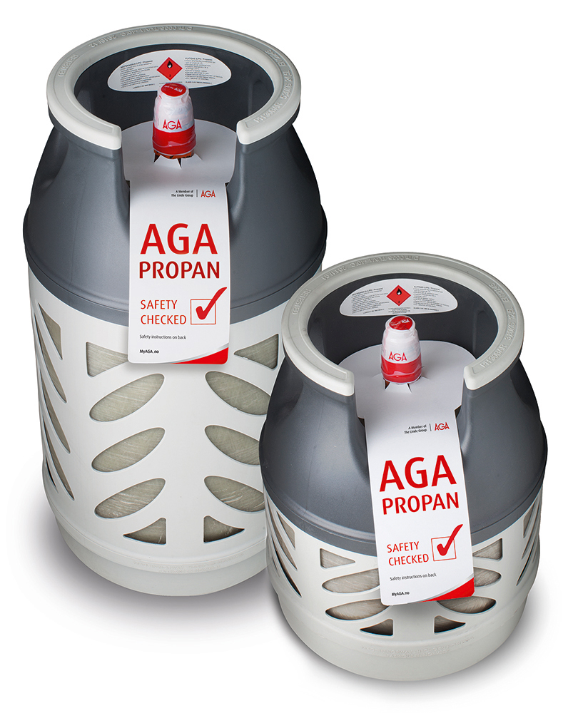 PROPAN 5 KG KOMPOSITT (NYKJØP FLASKE INKL. GASS) HUSH. KOBL. - AGA