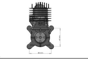 DLE 55 SIDEUTBLÅS BENSIMOTOR