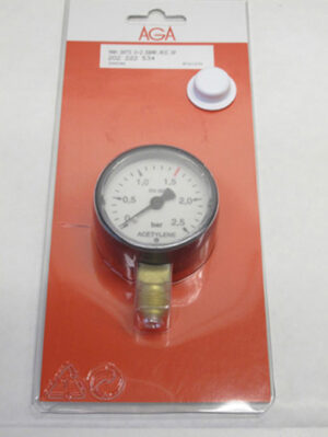 v02_67D499C3FE35ED0C088CAD3B31031A02.jpg MANOMETER ACETYLEN - ARBEIDTRYKK 0-2,5 BAR - 300046