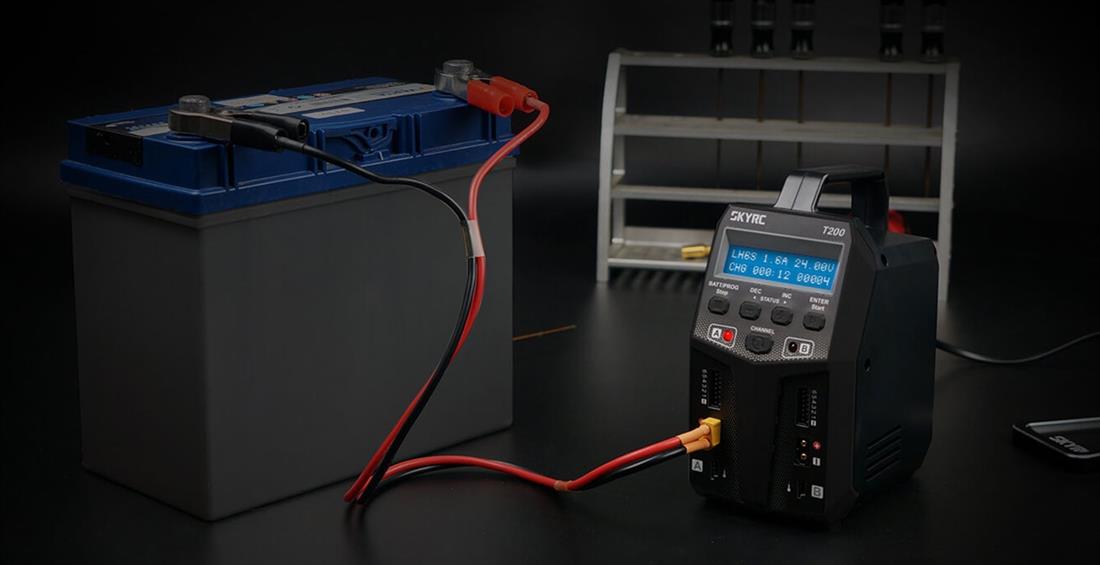 SKYRC T200 12/220V 2x100W COMPUTERLADER - Bilde 6