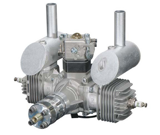 DLE 40CC TWIN BENSINMOTOR MED POTTE OG IGNITION
