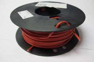 KABEL PÅ RULL 1X2,5 RØD  METER PRIS