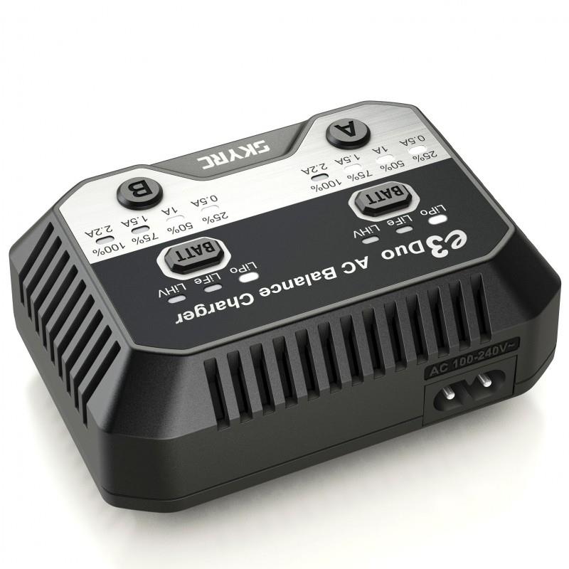 SKYRC E3 DUO LIPO DOBBEL LADER 2-3S 220V