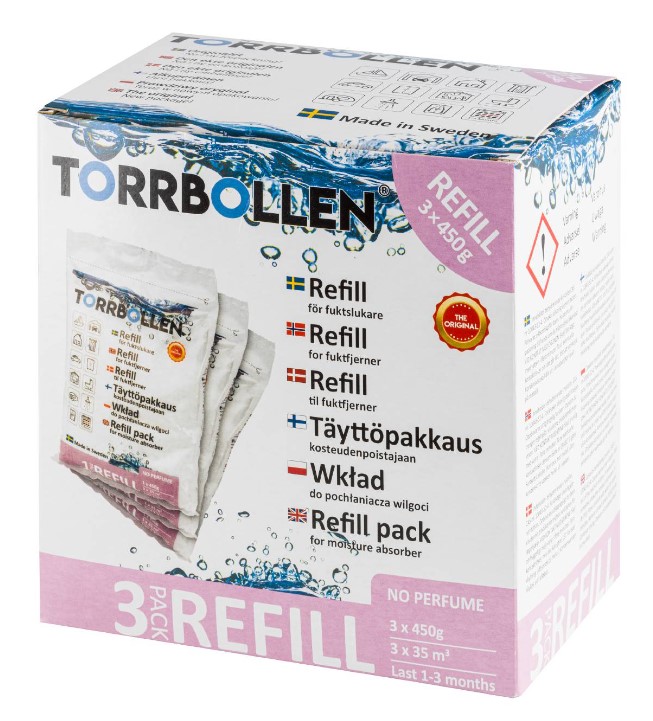 REFILL FOR FUKTSLUKER TORRBOLLEN 3-PK