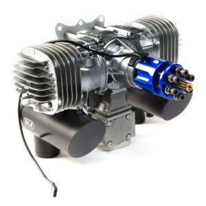 DLE 130CC TWIN BENSINMOTOR MED POTTE OG TENNING