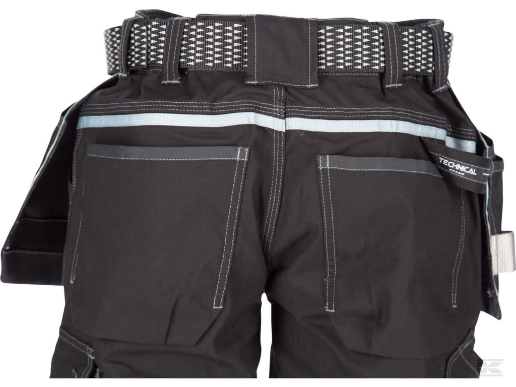 BUKSE HÅNDVERK STRETCH SORT XL  livv.96-106cm