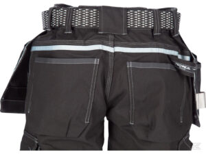 BUKSE HÅNDVERK STRETCH SORT M  livv.82-92cm