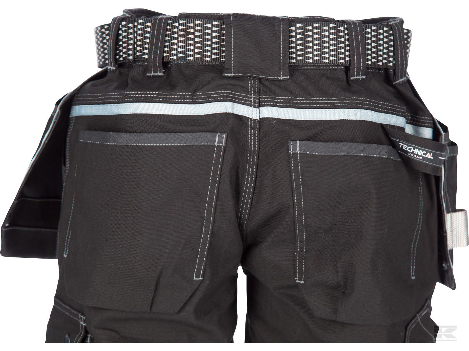 BUKSE HÅNDVERK STRETCH SORT M  livv.82-92cm - Bilde 3