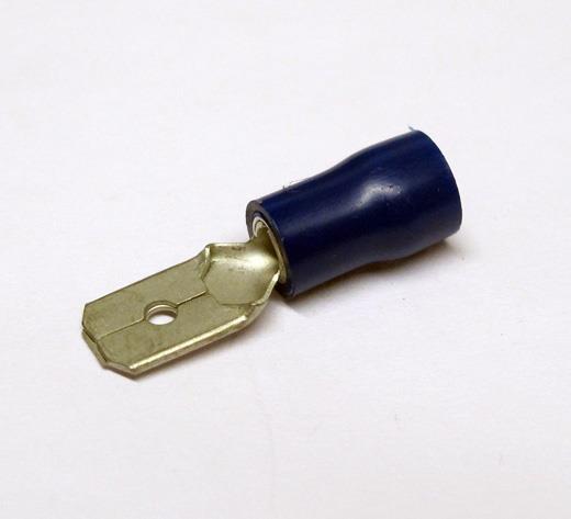 KABELSKO BLÅ FLAT HAN - 6,3MM 1,5 - 2,5