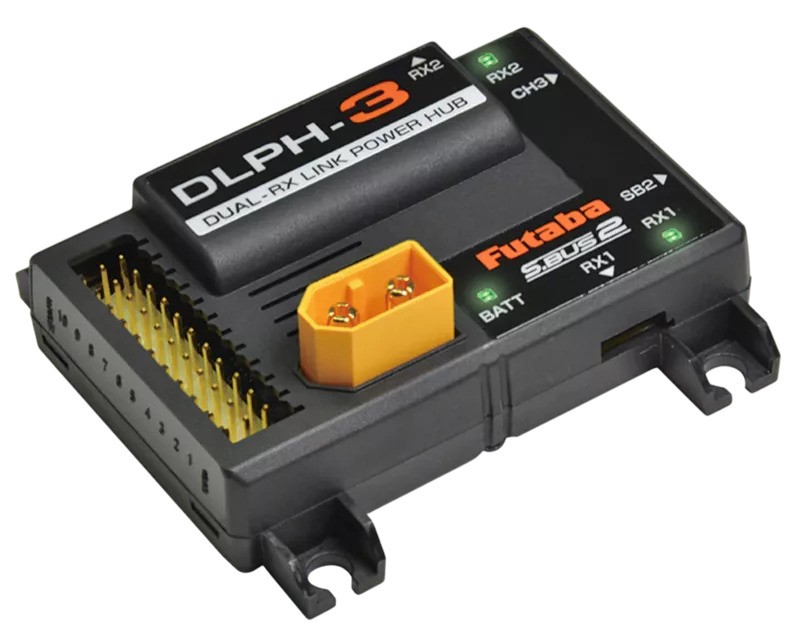 FUTABA DUAL RX LINK POWER HUB DLPH-3
