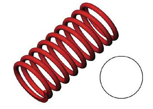 STØTDEMPERFJÆRER 2.9 HVIT (90MM) STD FORAN - REVO - TRAXXAS