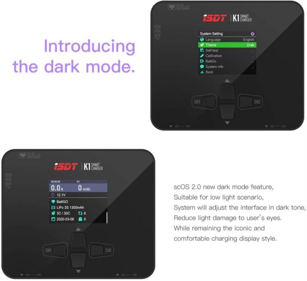 ISDT K1 12/220V 6S 10A SMART CHARGER - Bilde 7