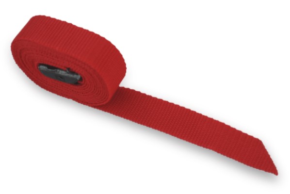 PAKKESTROPP 250 CM RØD - FASTY