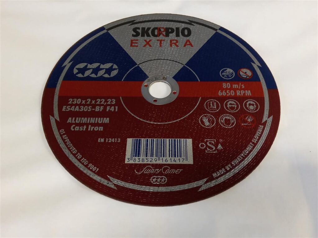 KAPPESKIVE ALU 230 X 2,0 X 22 - SKORPIO EXTRA NR-9