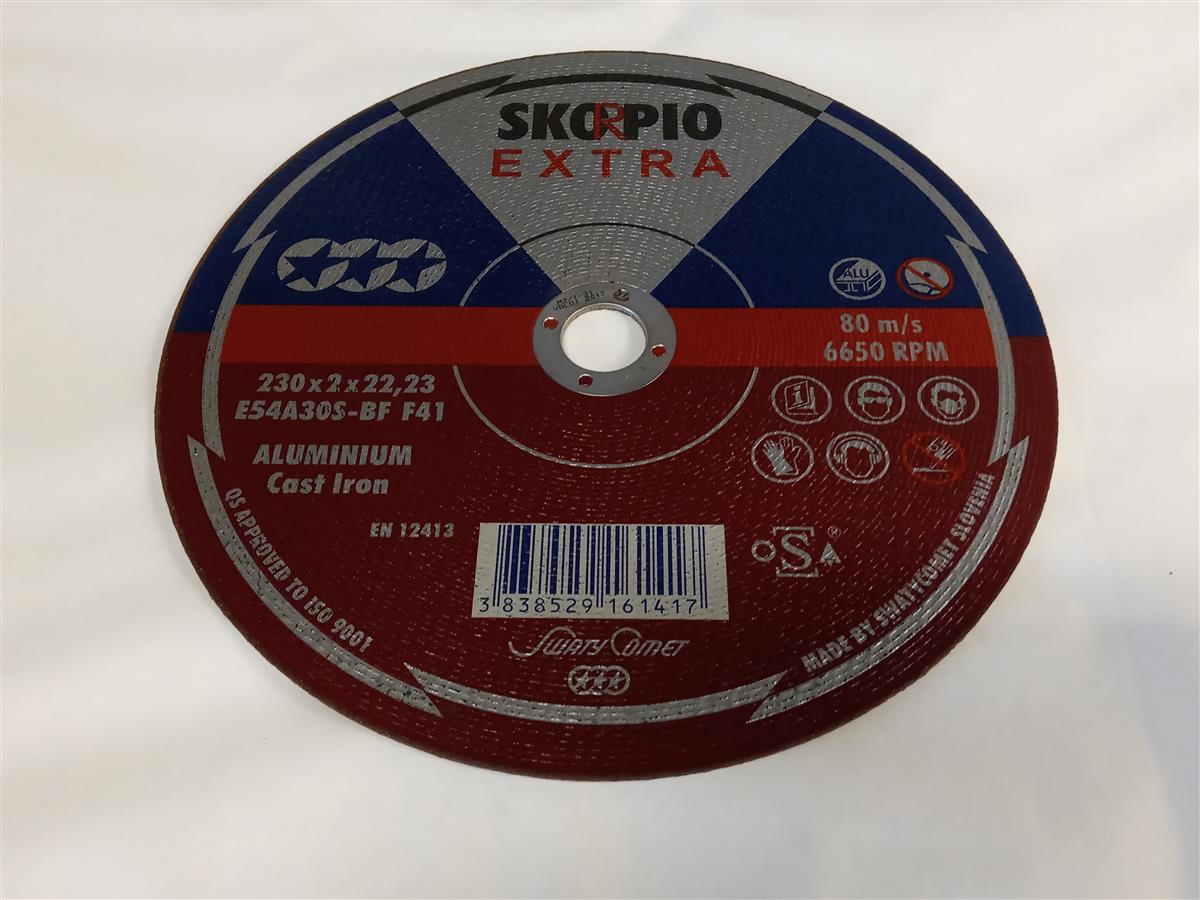 KAPPESKIVE ALU 230 X 2,0 X 22 - SKORPIO EXTRA NR-9 - Bilde 1